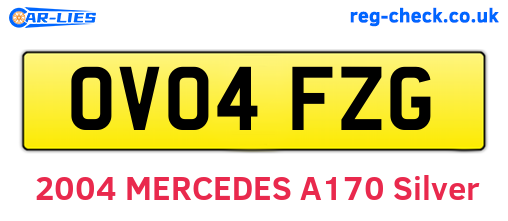 OV04FZG are the vehicle registration plates.