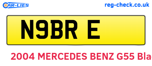 N9BRE are the vehicle registration plates.