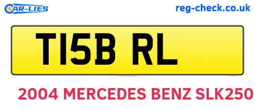 T15BRL are the vehicle registration plates.
