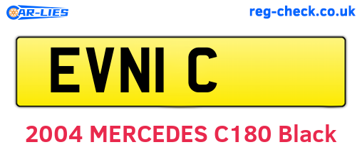 EVN1C are the vehicle registration plates.