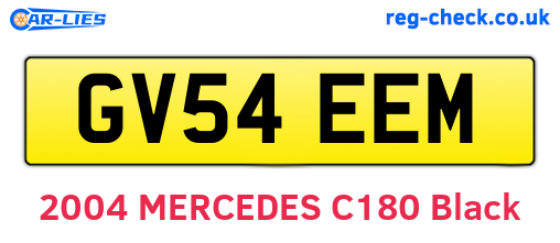 GV54EEM are the vehicle registration plates.