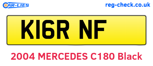 K16RNF are the vehicle registration plates.