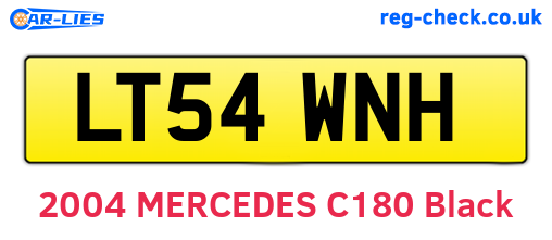 LT54WNH are the vehicle registration plates.