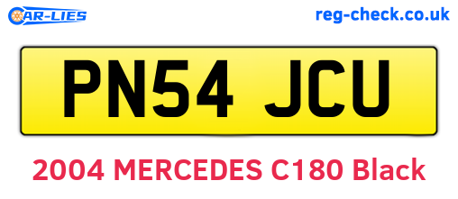 PN54JCU are the vehicle registration plates.