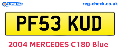PF53KUD are the vehicle registration plates.