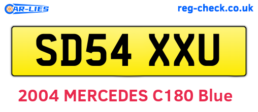 SD54XXU are the vehicle registration plates.