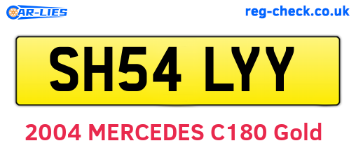 SH54LYY are the vehicle registration plates.