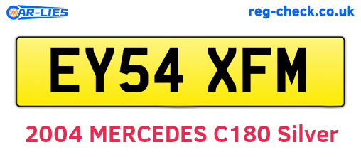 EY54XFM are the vehicle registration plates.