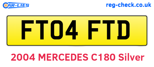 FT04FTD are the vehicle registration plates.