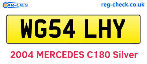 WG54LHY are the vehicle registration plates.