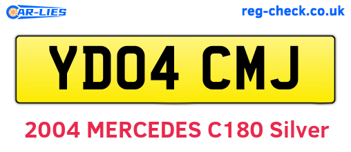 YD04CMJ are the vehicle registration plates.