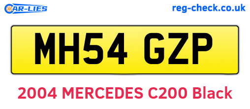 MH54GZP are the vehicle registration plates.