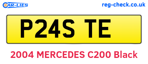 P24STE are the vehicle registration plates.