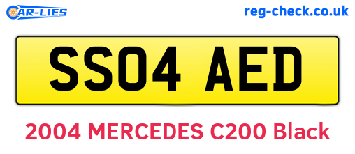 SS04AED are the vehicle registration plates.