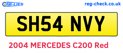 SH54NVY are the vehicle registration plates.