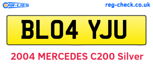 BL04YJU are the vehicle registration plates.