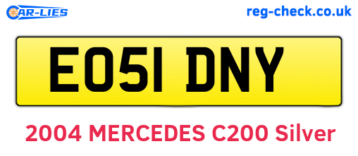 EO51DNY are the vehicle registration plates.