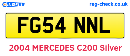 FG54NNL are the vehicle registration plates.