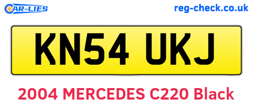KN54UKJ are the vehicle registration plates.