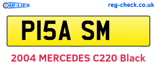 P15ASM are the vehicle registration plates.