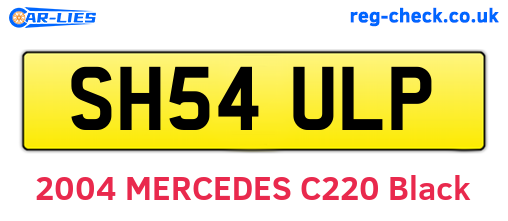 SH54ULP are the vehicle registration plates.