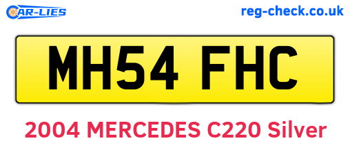 MH54FHC are the vehicle registration plates.
