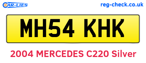 MH54KHK are the vehicle registration plates.