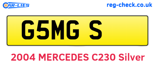 G5MGS are the vehicle registration plates.