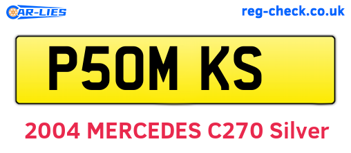P50MKS are the vehicle registration plates.