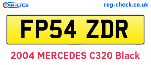 FP54ZDR are the vehicle registration plates.