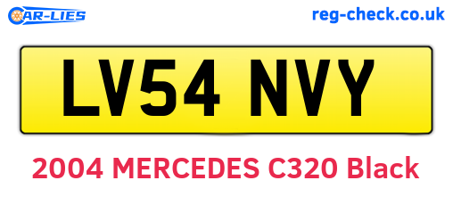 LV54NVY are the vehicle registration plates.