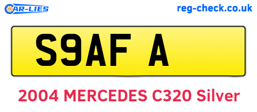 S9AFA are the vehicle registration plates.
