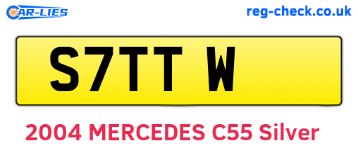 S7TTW are the vehicle registration plates.