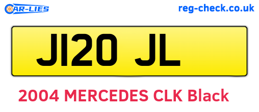 J12OJL are the vehicle registration plates.