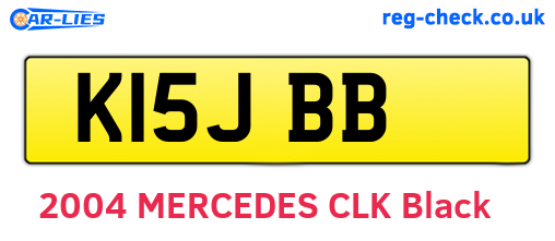 K15JBB are the vehicle registration plates.