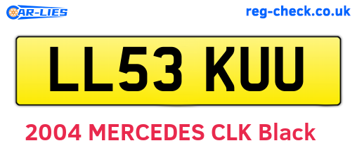 LL53KUU are the vehicle registration plates.