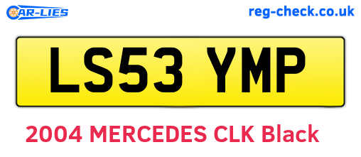 LS53YMP are the vehicle registration plates.