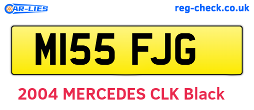 M155FJG are the vehicle registration plates.