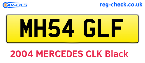 MH54GLF are the vehicle registration plates.