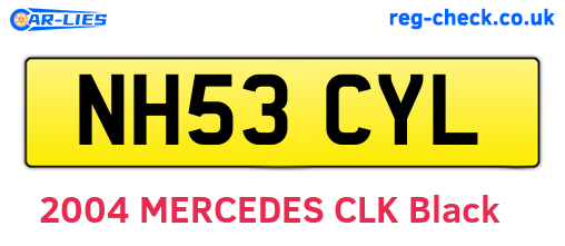 NH53CYL are the vehicle registration plates.