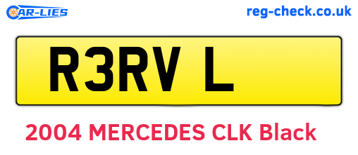 R3RVL are the vehicle registration plates.