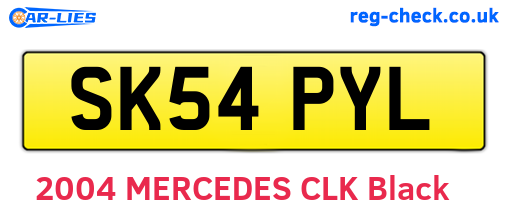 SK54PYL are the vehicle registration plates.