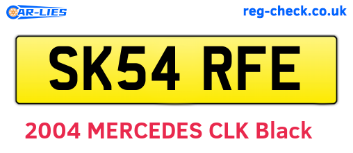 SK54RFE are the vehicle registration plates.