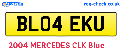 BL04EKU are the vehicle registration plates.