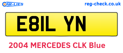 E81LYN are the vehicle registration plates.