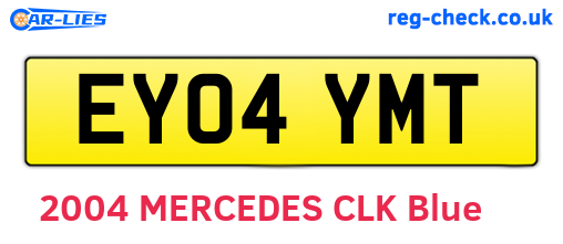 EY04YMT are the vehicle registration plates.