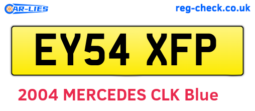 EY54XFP are the vehicle registration plates.