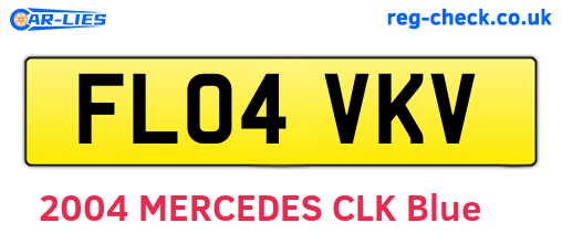 FL04VKV are the vehicle registration plates.