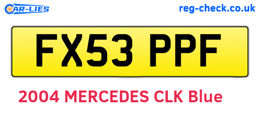 FX53PPF are the vehicle registration plates.