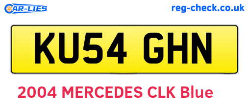 KU54GHN are the vehicle registration plates.